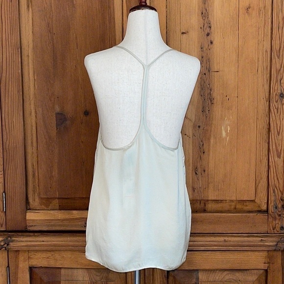 NWT Mango Satin Effect Viscose Sage Tank Camisole Blouse Sz. MD - Picture 9 of 16